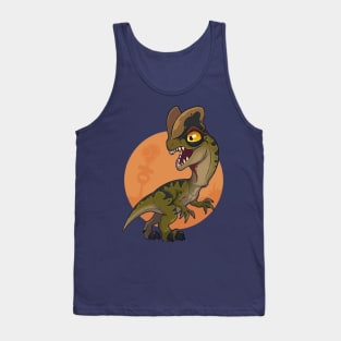 Fierce Dilophosaurus: Ruling the Jungle Tank Top